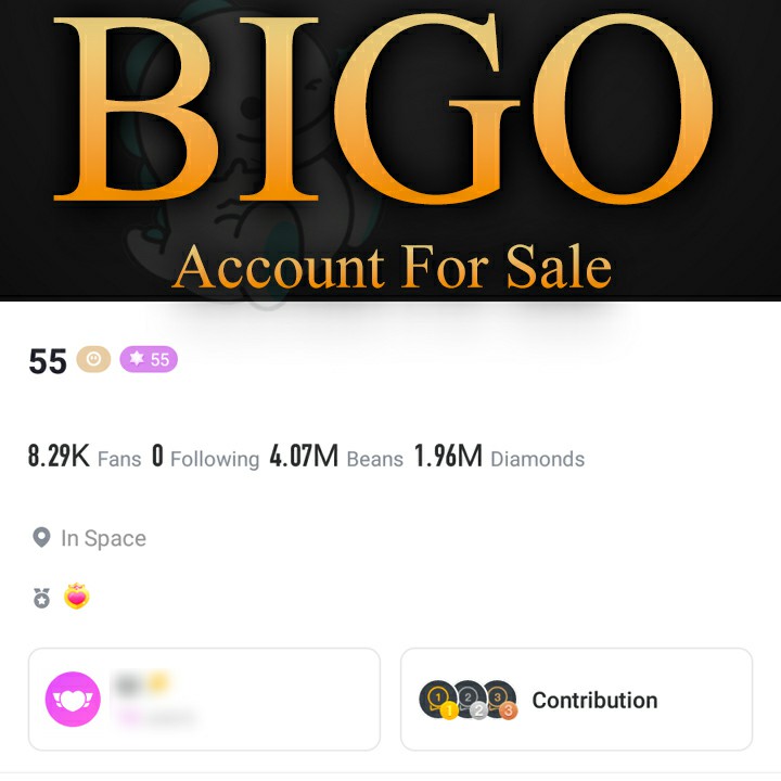 Bigo Live Account Level 55 for sale