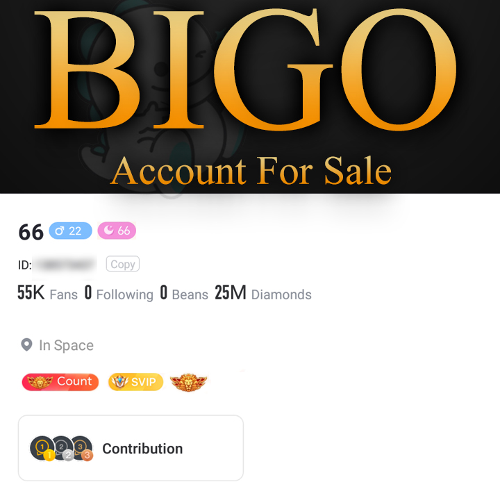 Bigo Live Account Level 66 for sale